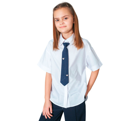 Блузка школьная для девочки Deloras 64571CS белый 1
